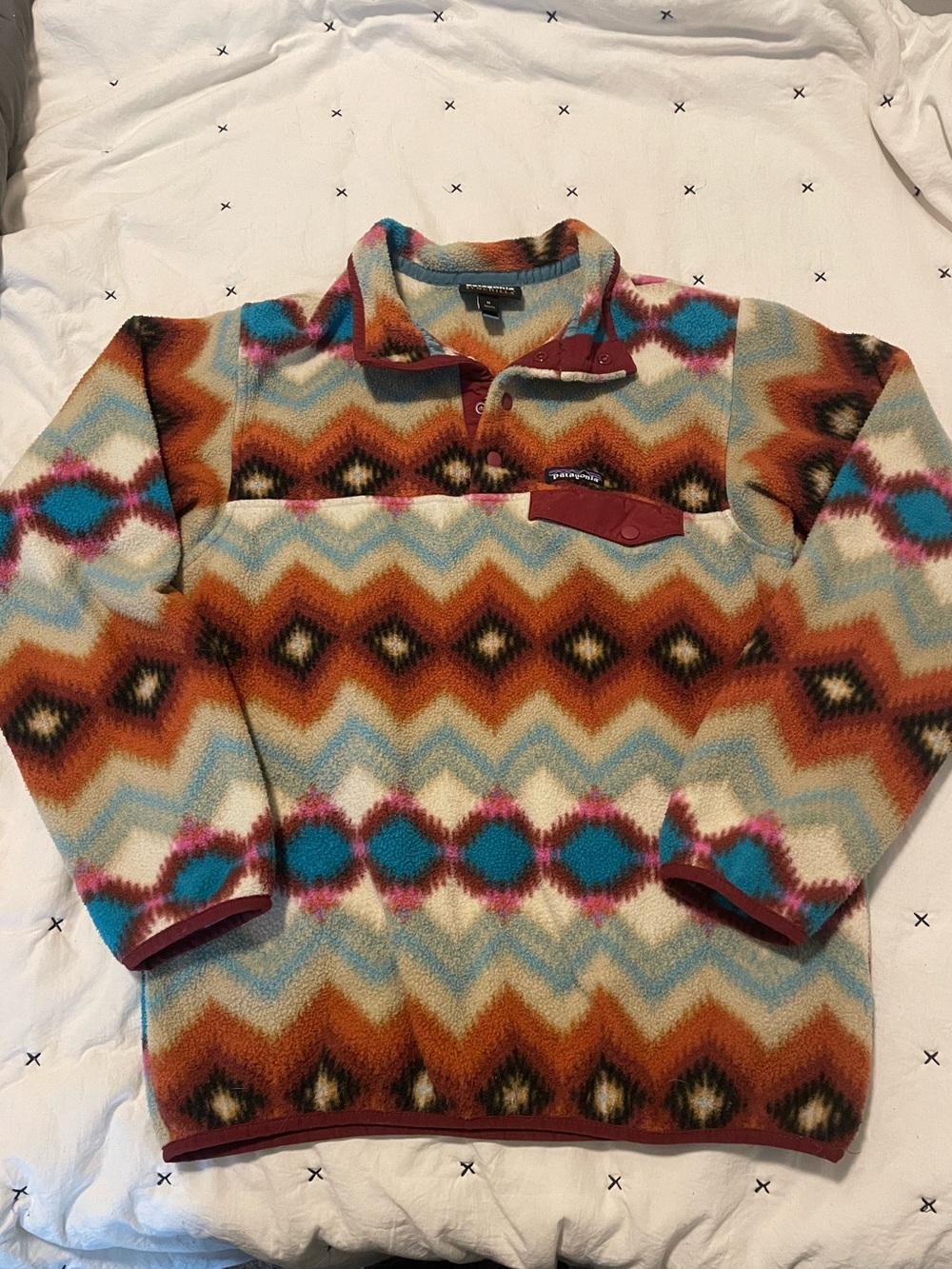Patagonia Women’s Multicolor Printed Synchilla Snap-T Fleece Pullover